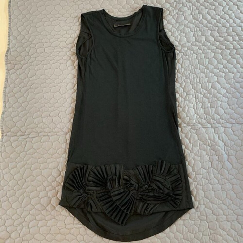 BCBGMaxAzria Miranda Tunic Dress Ruffle Bottom - Picture 3 of 9